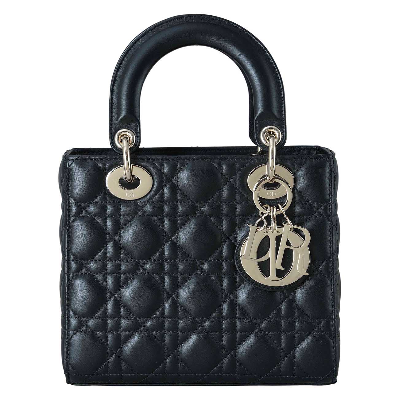 CHRISTIAN DIOR(USED)크리스찬디올 램스킨 레이디디올 스몰 MY ABC